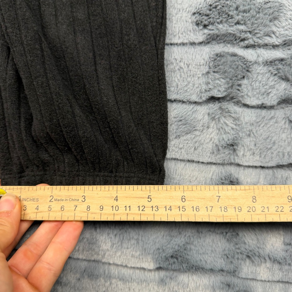 Calvin Klein Performance Black Ribbed Knit Jogger Pants Large Stretch CK Lounge - Picture 5 of 9
